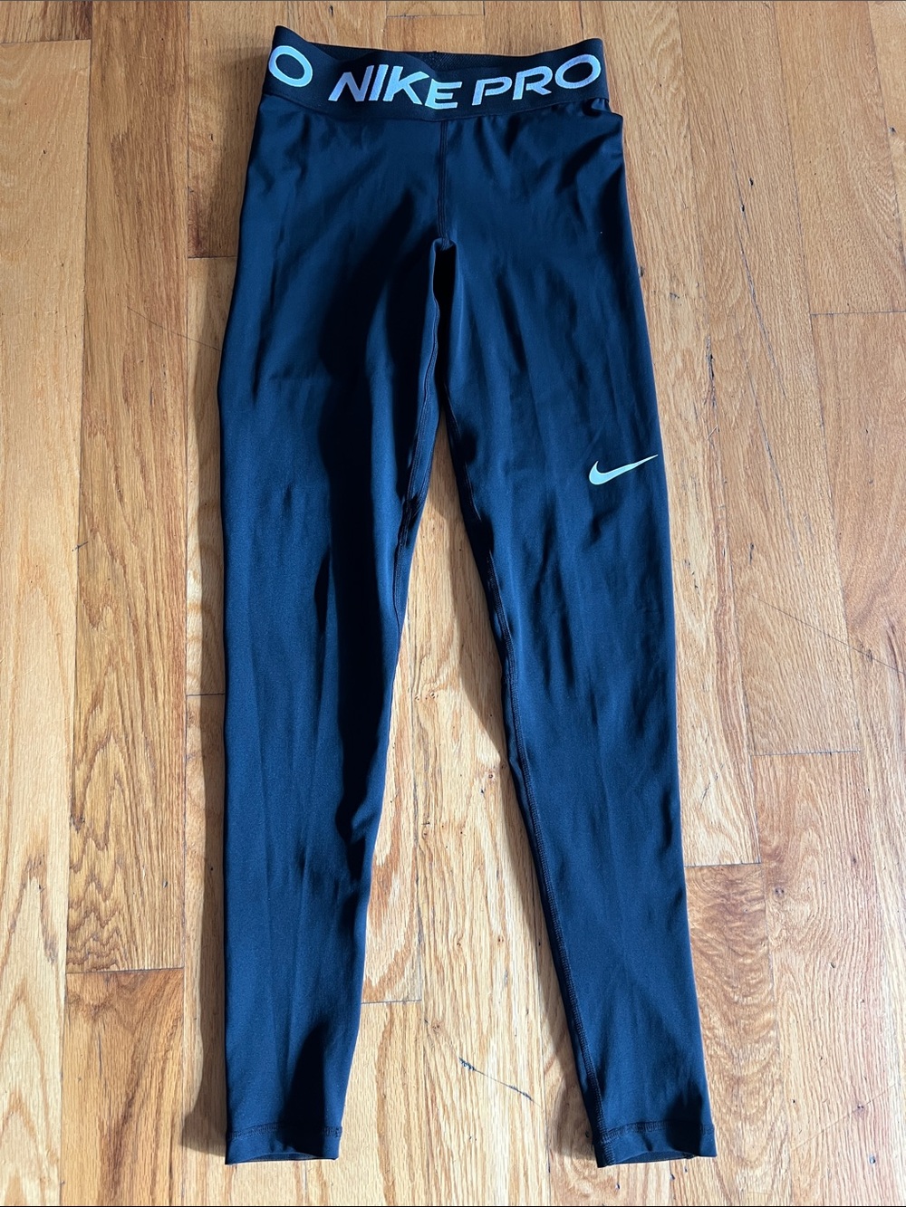 Nike Pro Black Leggings Tights with Light Swoosh Size XS